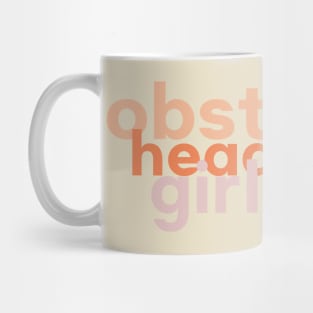 Obstinate Headstrong Girl Jane Austen Typography Mug